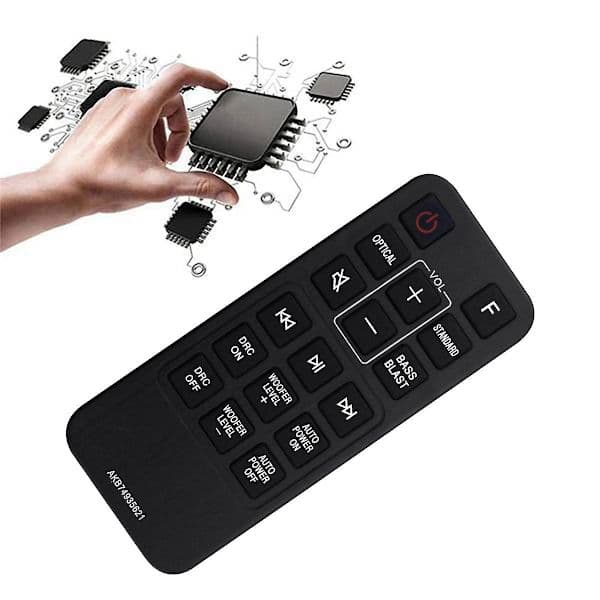 Replacement Remote Control Akb74935621 for LG Sound Bar Sj2 Sj2.aeusllk Sj2.deusllk [DB] Black