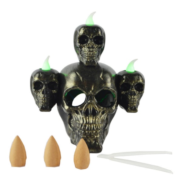 Halloween Skjelett stearinlys Skrekk Skull stearinlys Vintage gotiske stearinlys for voksne Bad Hjem Barbord Innendørs