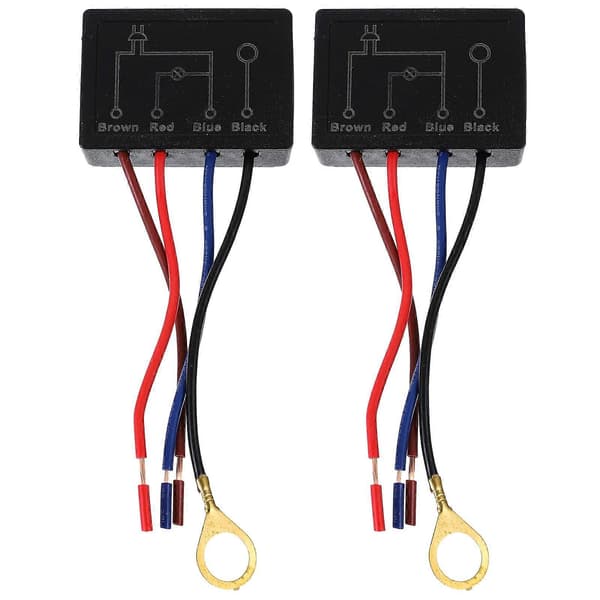 2 stk Lampebryter Touch Lysbryter Dimmer Touch Sensor Bryter Bordlampe Dimmer Bryter Erstatning 4-veis Touch Sensor Dimmer