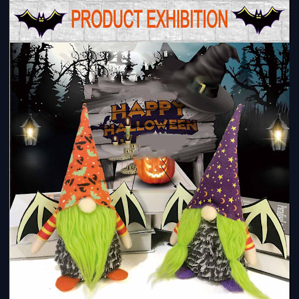 Halloweenin Kasvoton Nukkea Halloween-Tonttu Loistava Tonttu Pehmoinen Kääpiö Koriste A