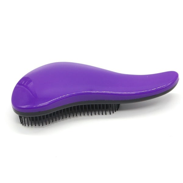 Hair Brush Anti-Static Detangling Comb Without Portable for Purple Detangler Dry and Wet Brush（2pcs）