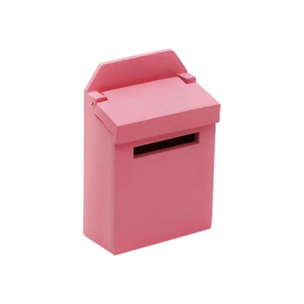 1 st 1 till 12-förhållande Miniatyrbrevlåda Dekorativ brevlåda Modell Mini Scenrekvisita (rosa)Rosa4,6X6,9cm Pink 4.6X6.9cm