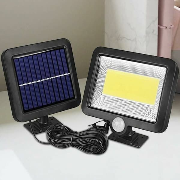 Solar flomlys - LARGEIGHT - 100 lysdioder - Bevegelsessensor - IP65 Vanntett - Flere farger