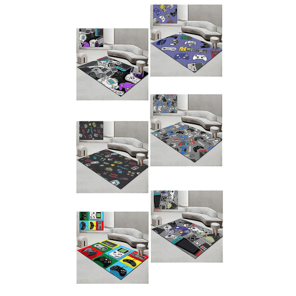 Gamer-controllerområde tæpper Skridsikre gulvmåtter Dørmåtter Hjemmeløber tæpper Tæppe til soveværelse Indendørs Udendørs Børn Legemåtte Multi-Size