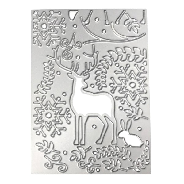 Christmas Deer Numbers Metal Cutting Stencil Template Scrapbooking Diy Photo Album Stamps Paper Card Embossing