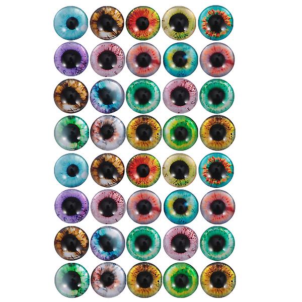 50 st Cartoon Plysch Leksak Smycken Tillverkning Flatback Cabochons Armband Cabochons Dome Gems Charm Flat Back Resin Cabochons Slumpmässiga Färger 1.2X0.3cm Random Color 1.2X0.3cm