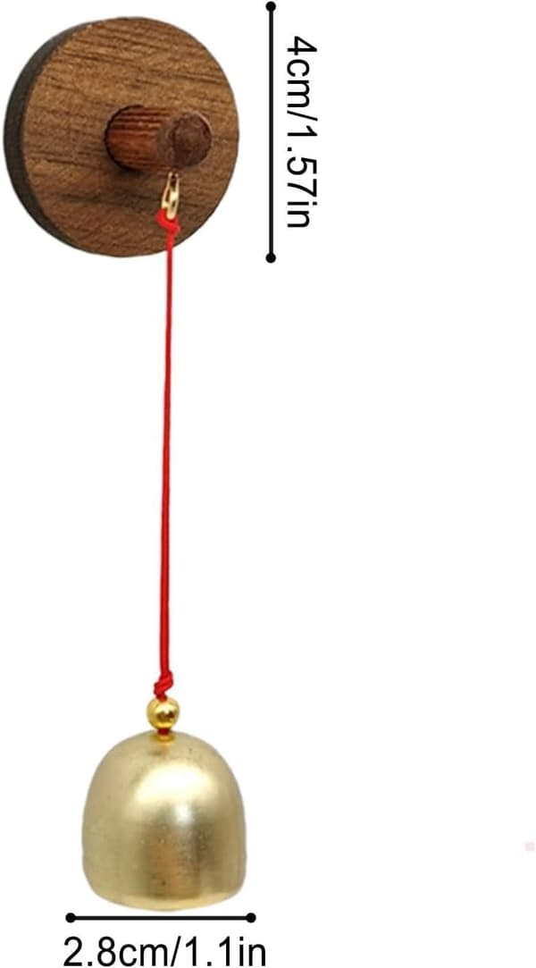Dörrpåminnelseklocka, Vindspels hänge, Entrédörrklocka, Sugpropp Dörr Vindspel Modell Ren Koppar 2.8cm