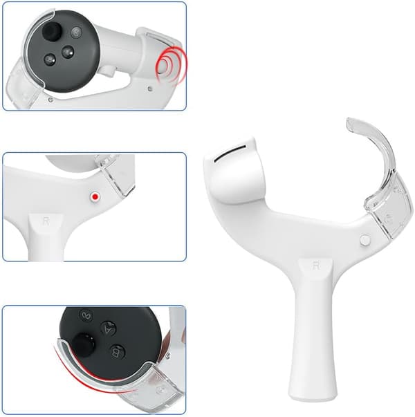 Bordtennisbat-adapter til Meta Quest 3-controller, VR-spiltilbehør