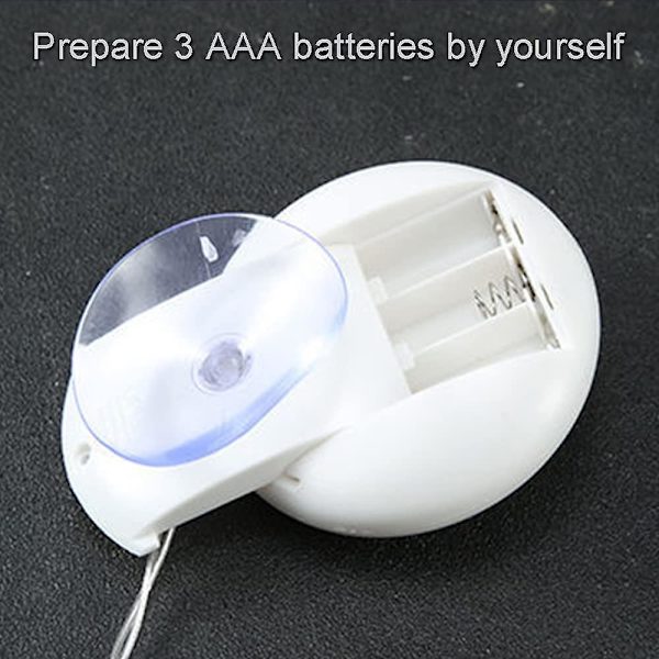 Batteridrevet LED-julelysstreng, julevindulysdekorasjon, juletrelys, soveromslysgarland, vindujule