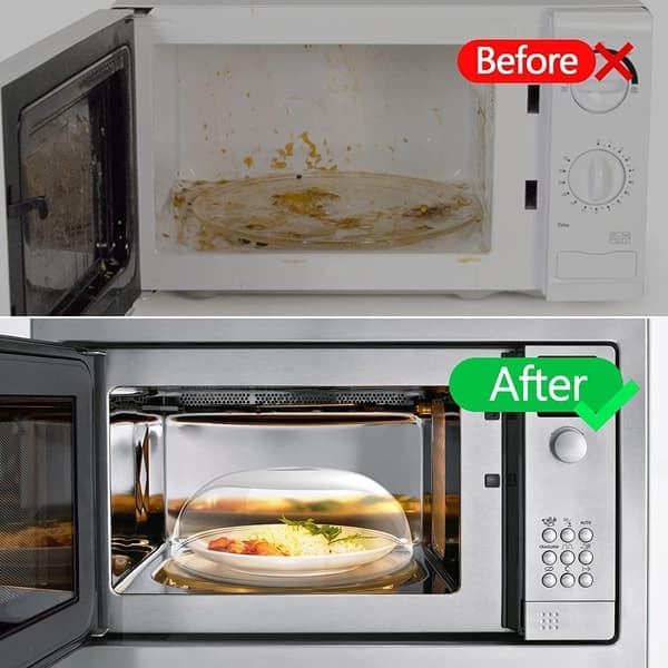 Microwave Cover - Matlock - 2-pack with Handle Steam Vents Keeps Oven Clean BPA-Free