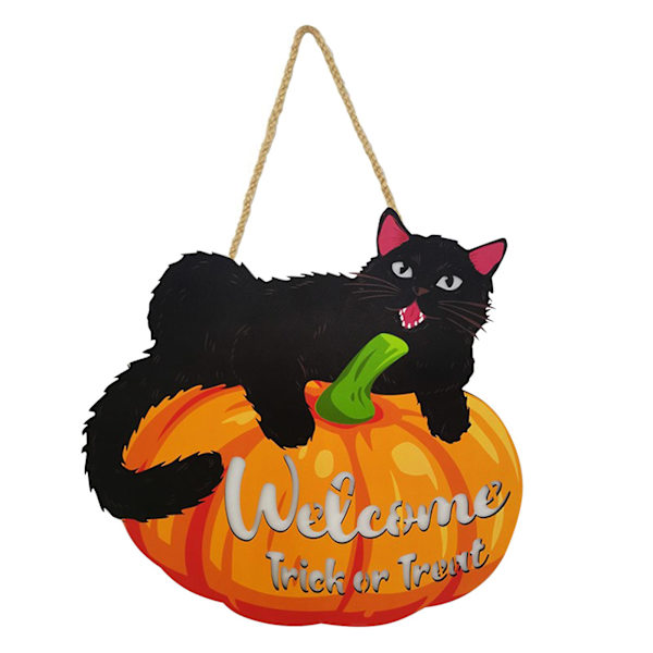 Halloween-kurpitsakyltti valolla, etuoven tervetulokyltti, seinäkilpi sisätilojen sisustukseen, kodin koristekyltit, Halloween-juhlan koriste, oranssi