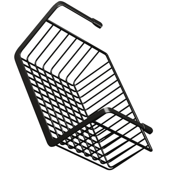 Hengende skrivebordsorganisator, hyllestativ, kurv, skrivebordsstativ, trådlagring, hyllestativ, kurv, svart, 41X25cm Black 41X25cm