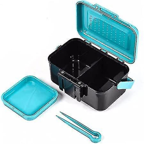 Bait Box Fishing Worm Bait Box Fishing Live Bait Box Portable Lure Bait Storage Case Plastic Tackle