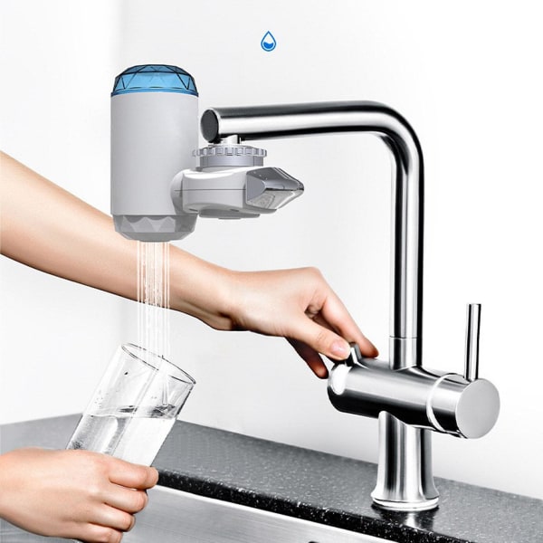 Vattenfilter för kran Hem Vattenfiltreringssystem Passar standardkranar Vattenrenare, vit, 1 White