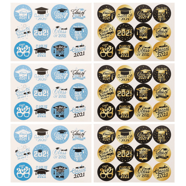 40 stk. Klæbestikker Grad Fest Graduation Gavepose Stikker Klasse 2021 Graduation Stikker Scrap