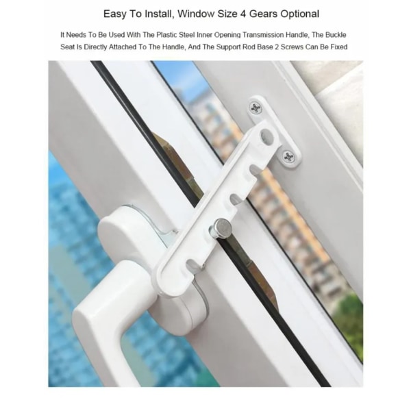 2st Fönsterbegränsare, fönsterlås, bågfönster, inre öppningssnäpp