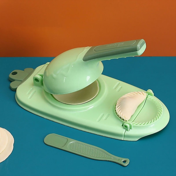 Pressad Dumpling Wrapper Artifact Grönfruktkorg Ziplock Påse Organiserare Måltidsberedningsbehållare Utensi