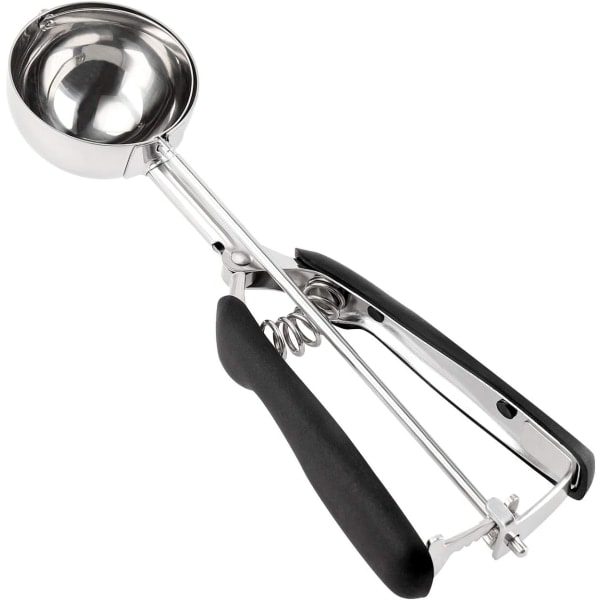 Isskje, Cookie Scoop i rustfritt stål 60 mm med Easy Trigger Godt grep for potetmos, kjøttboller, melonkuler og kaker