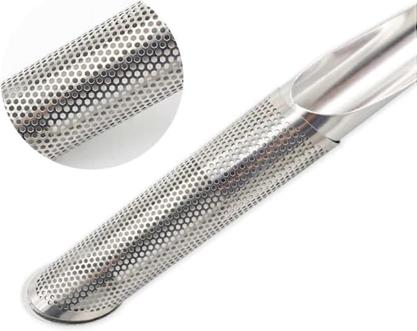 Stainless steel tea infuser with handle, fine mesh strainer for loose leaf tea, for travel and office