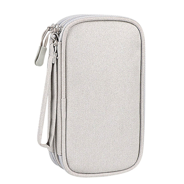 Skyddande Sleeve för Hårddisk, Laddningskabel, USB-minne, Hörlurar, Datakabel, Digitala Tillbehör Gray Small