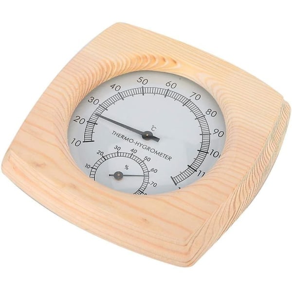 2-i-1 bastutermometer i rostfritt stål Hygrometer Termohygrometer
