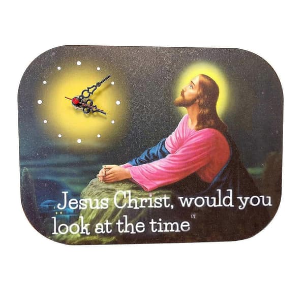 Jeesus Seinäkello Uutuus Seinäkello Puinen Jeesus Seinäkellot - Snngv