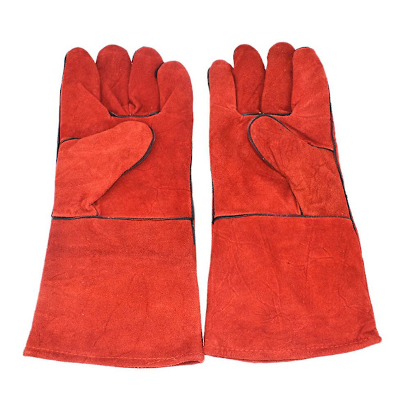 1 Par Anti-bitt Håndklær Papegøye Fôring Håndklær Beskyttende Håndklær For Kjæledyr (rød)Rød34X17.5CM