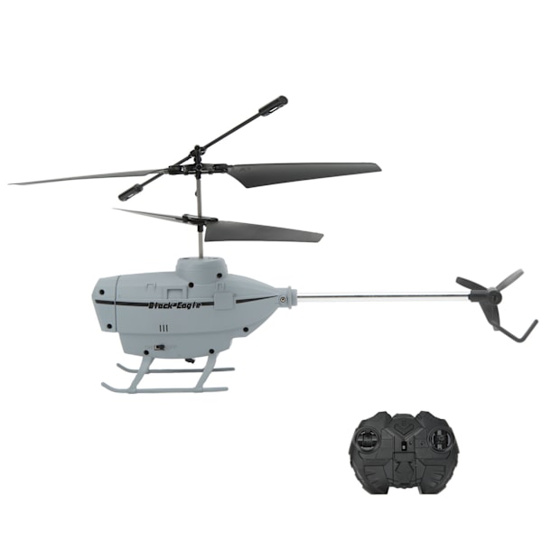 2.5CH RC Helicopter Automatic Obstacle Avoidance Remote Control Aircraft Toy with Gyroscope Gray