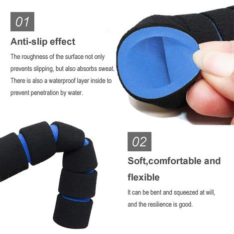 Red Non-Slip Foam Handlebar Grips for Bicycle - 1 Pair