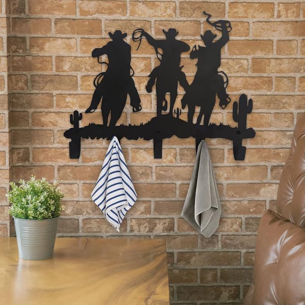 Klädkrokar Väggkonst Dekor (Western Cowboy)