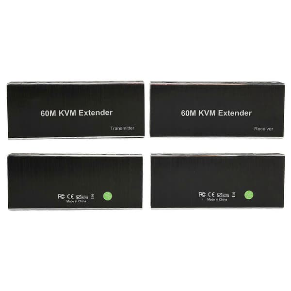 60m KVM Extender Multifunktionell 1080P 60Hz HD Multimedia Interface KVM USB Extender för TV DVD-spelare PC 100–240V