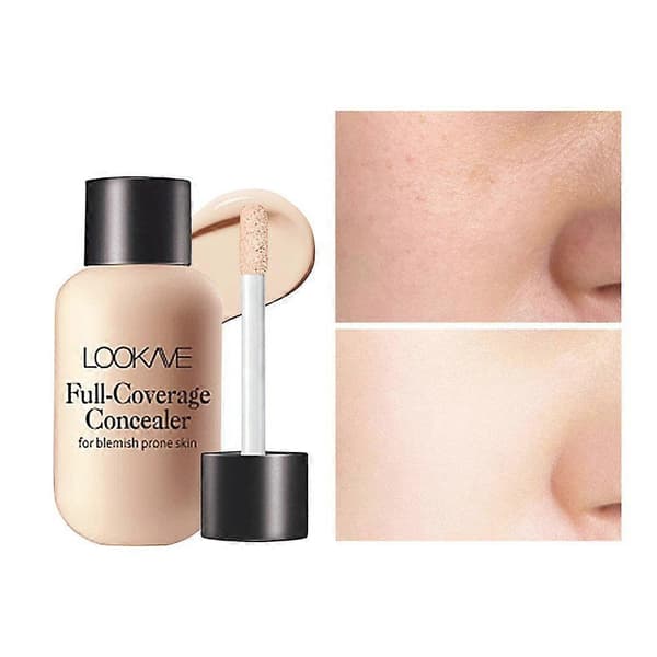 Fuld dækning flydende concealer creme makeup 12ML ansigtsfoundation vandtæt lys Light