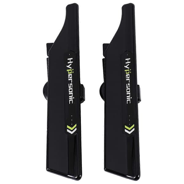 Hypersonic 2 stk. sorte vinduesviskerstativer vinduesviskervinge vinduesviskerblad spoiler mate vinge Au