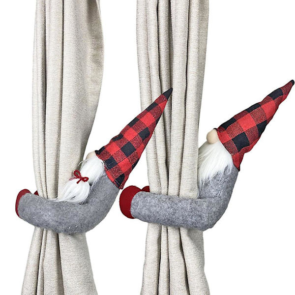Håndlavet Jul Svensk Tomte Gardin Spænde Tie Holder Dekoration Hjem Soveværelse OrnamentA