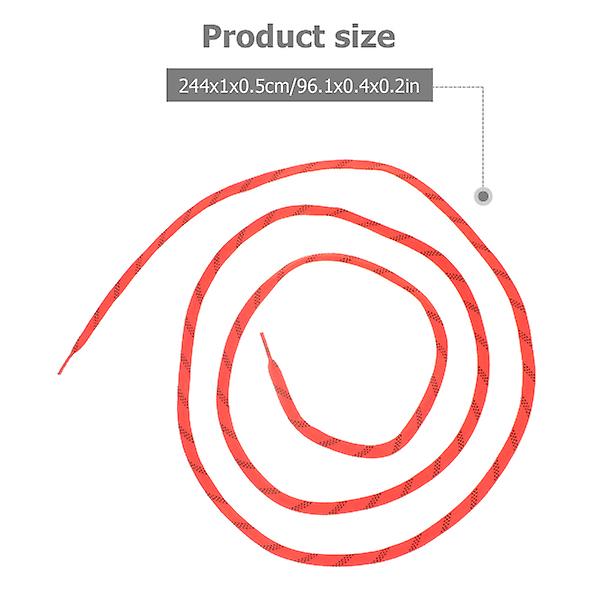 1 Par Profesjonelle Ishockey Skøytesnorer Voksede Skolisser Frostsikre Bruddsikre Skolisser Fo Orange 244X1CM