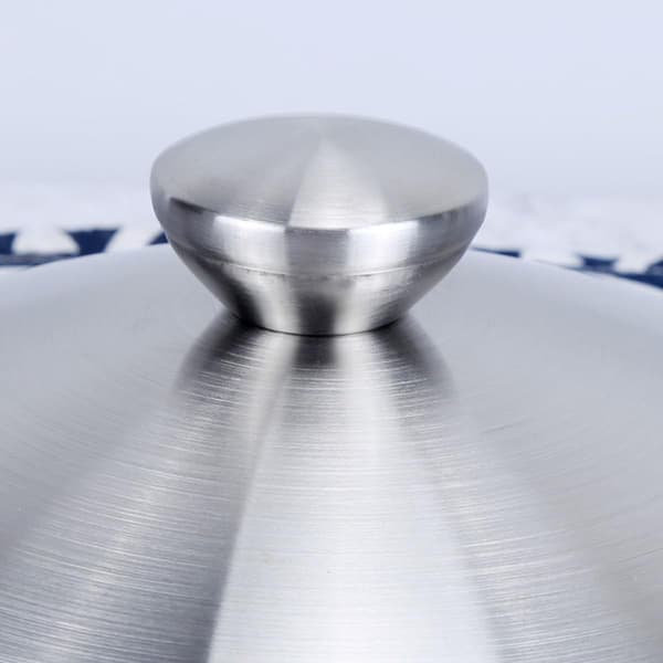 Thickened Stainless Steel Pot Lid with Comfortable Knob Handle, Robust Pan Lid