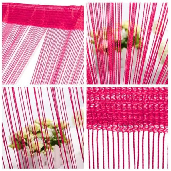 Heta Rosa Gardin Wire Dörr Fönster Partition Panel Storlek 100cm x 200cm