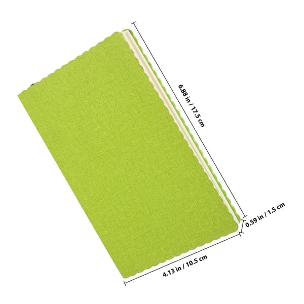 Pocket Notebook A6 Lined Small Portable PU Leather Softcover Memo Notepad
