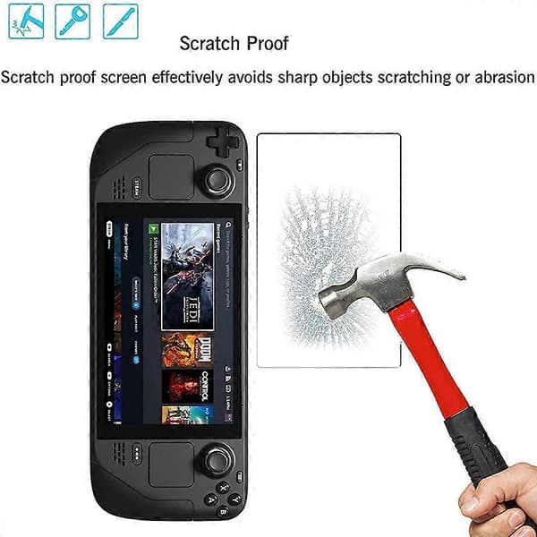 Anti-scratch Screen Protector Film for Valve Steam Deck, 9h Premium Gaming Console, Guatemala Glass Accessories, 2 pcs 2PCS 2PCS