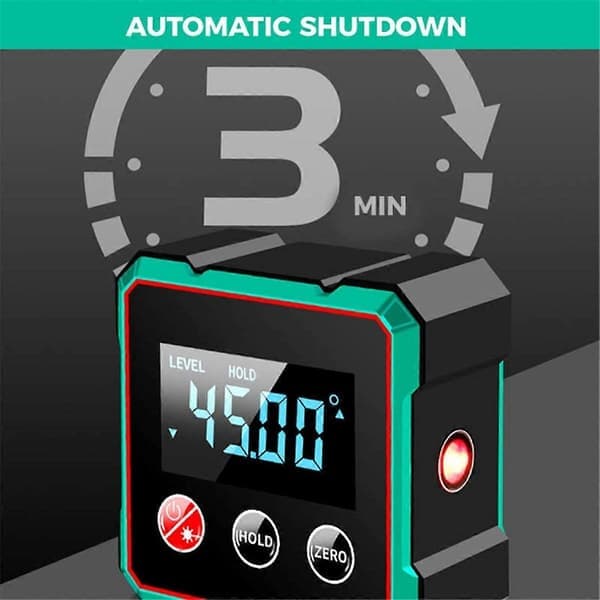 Magnetic Digital Protractor with Electronic Laser Meter, Protractor, Inclinometer, Spirit Level with Magnets