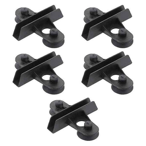 5 stk Sugekopper Glassdeler Holder Tankdeler Sugekopp Akvarium Fisketank Isolasjonsklips Svart