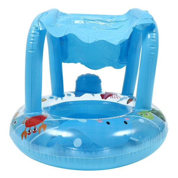 Baby Flydemadras Inflatable Pool Flydemadras Inflatable Svømmeflydemadras Svømme Ring Blå 62x56cm Blue 62x56cm