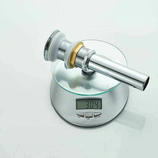 Sink Drain, Pop-up Drain System, Drain without Overflow, Universal Sink Drain, Chrome-plated Brass Sink Drain, 1 1/4\" Thread
