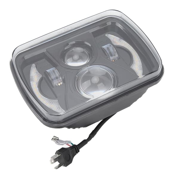 Firkantet bilfrontlys LED DRL Frontlys Blinklys Vanntett Høy Transmittans Lys 12V til 48V