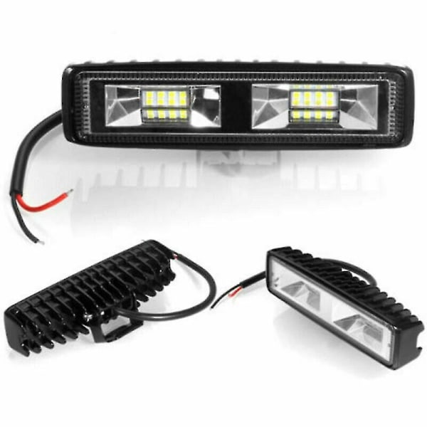 1 stk 48w Drl Led Spot Flood Arbeidslys Arbeidslys 9-32v 12 Volt Led Arbeidslys Kompatibel med Off Road kjøretøy Suv Bil Trucks Black Shell