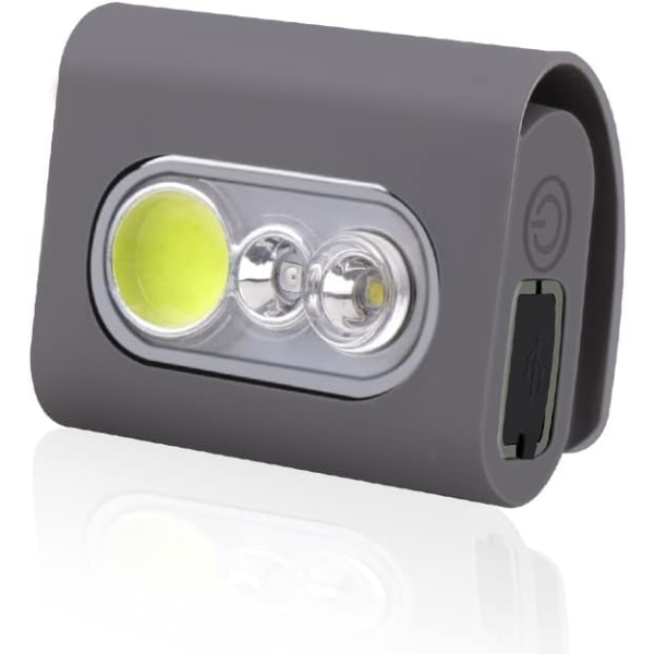 Løbelys, 2000 lumen sikkerhedsjogging-LED med stærk magnetisk klips, USB-genopladelige natlys til halsrefleksveste