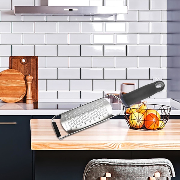 Multifunktionel Rustfrit Stål Osteplaner Køkkenredskab Citronplaner Utensilie Organizer Organisation E