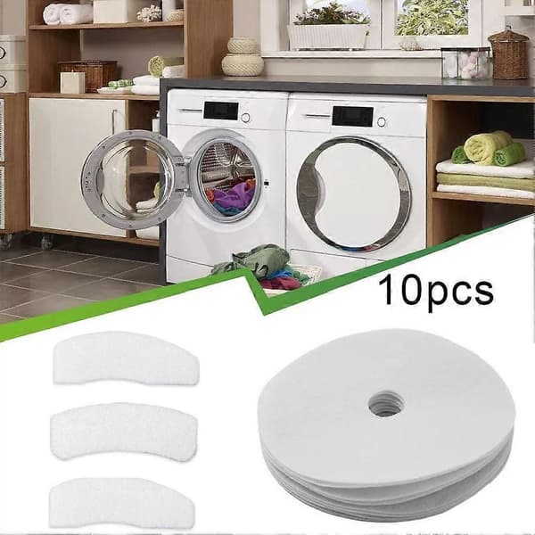 10 Compatible Dryer Exhaust Filters, Cotton Filter Replacement