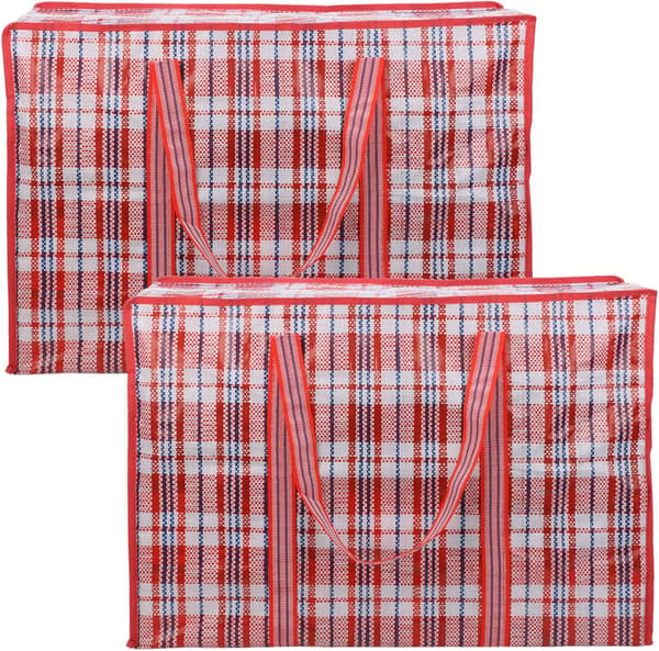 2-pack Förvaringsväska, Stor Kapacitet Klädförvaringsväska Flyttväskor