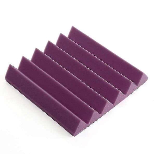 HA~1st 30x30x5cm Kileformet Akustikstudie Svamp Lydisolerende Skum Vægfliser Gul